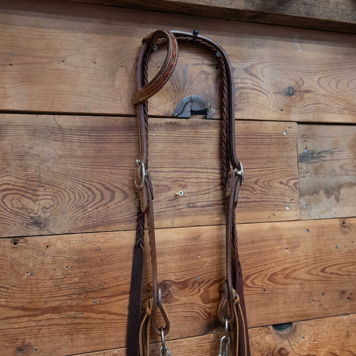 Old Cowboy Tack Circle Gag Chain Bridle Rig