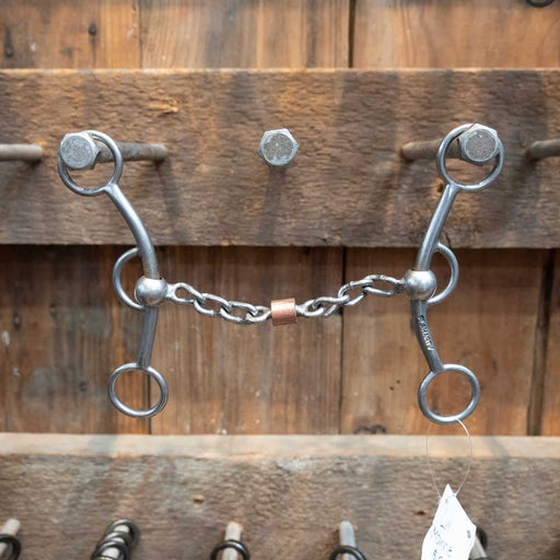 Flaharty Lil' Marne Chain w/dogbone & copper roller Tack - Bits Flaharty