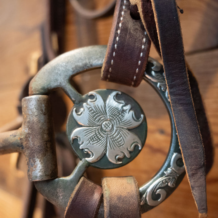 Kris Rinks Silver Mounted D-Ring Snaffle Bridle Rig