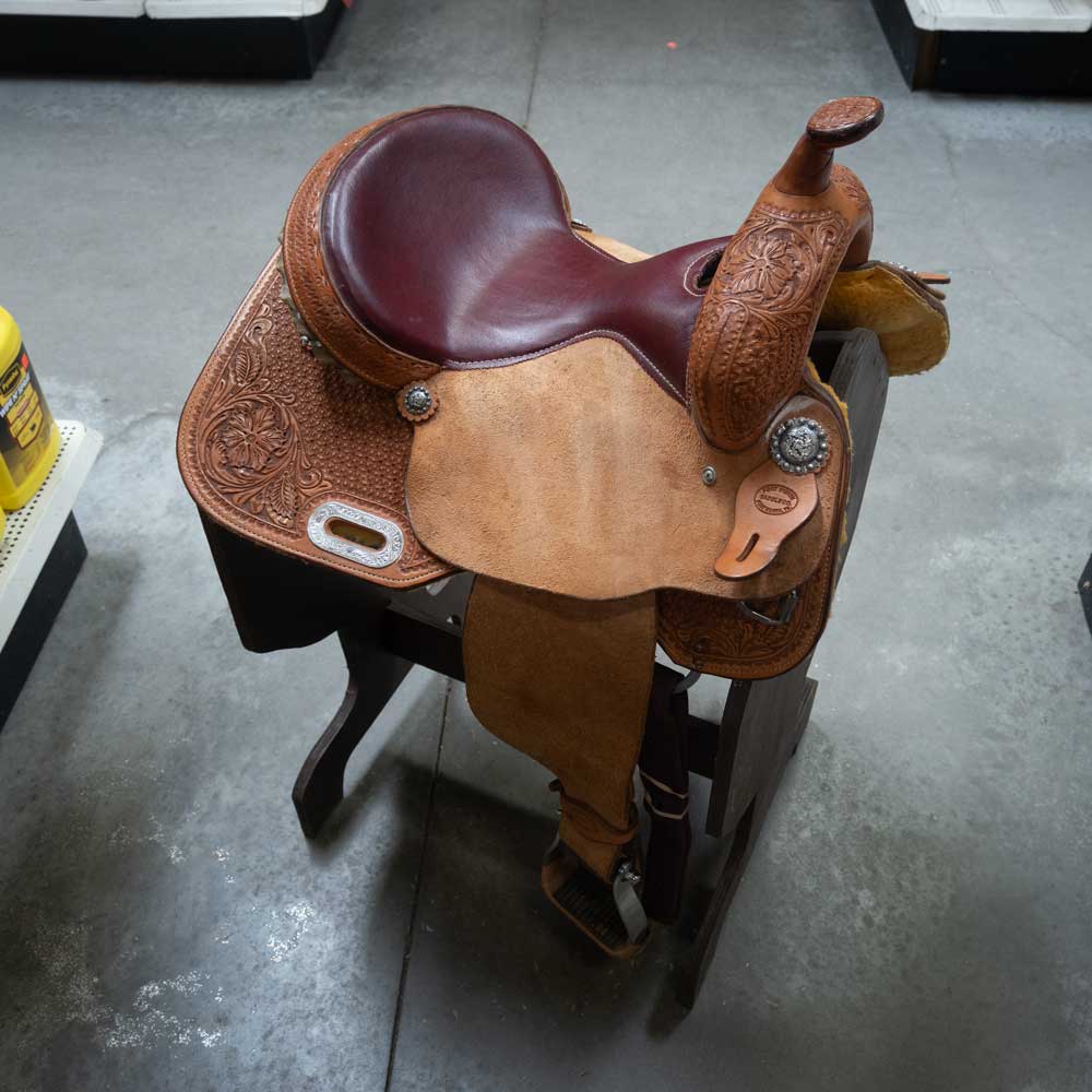 13.5" USED FORT WORTH SADDLE CO. BARREL SADDLE Saddles Fort Worth Saddle Co.   