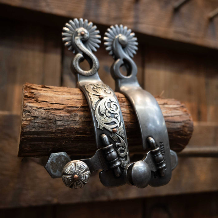 Kerry Kelley Silver Mounted 21pt Spurs