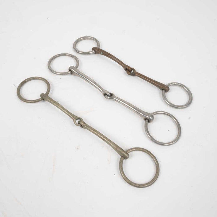 Set of 3 Used Pony O-ring Snaffle Bits Sale Barn MISC   