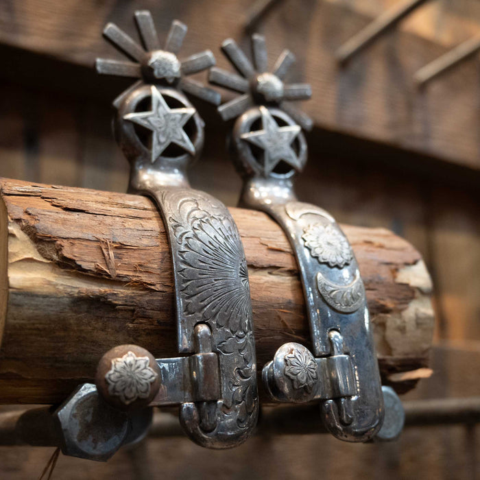 Peebles Silver Mounted Chihuahua's Spurs