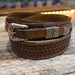 Vintage Leather Belt w/Silver Buckle Collectibles Teskey's