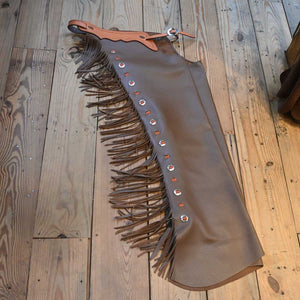 Teskey's Versatility Large Slick Leather Chaps - CHAP1089 Tack - Chaps & Chinks Teskey's