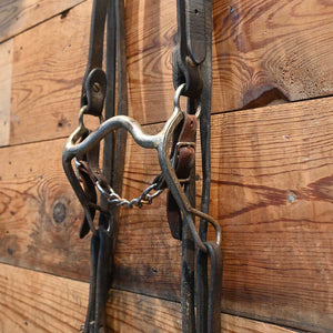 Bridle Rig - Solid Port with Silver engraved Shanks SBR580 Sale Barn MISC