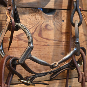 Bridle Rig - Classic Equine Smooth D-Ring -All NEW LEATHER Rig - SBR632 Sale Barn Classic Equine