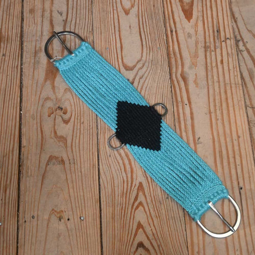 Rafter R 26" Turquoise Mohair Cinch Tack - Cinches Ross Bullinger