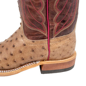Anderson Bean Women's Mink Ostrich Full Quill Boot - Teskey's Exclusive WOMEN - Footwear - Boots - Exotic Boots Anderson Bean Boot Co.   