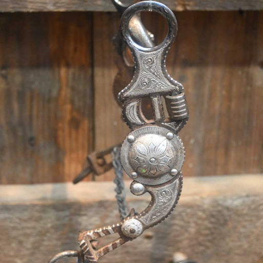 Eduardo Grijalva - Silver Mounted Port with Double Rings Bit TI0979 Tack - Bits Eduardo Grijalva