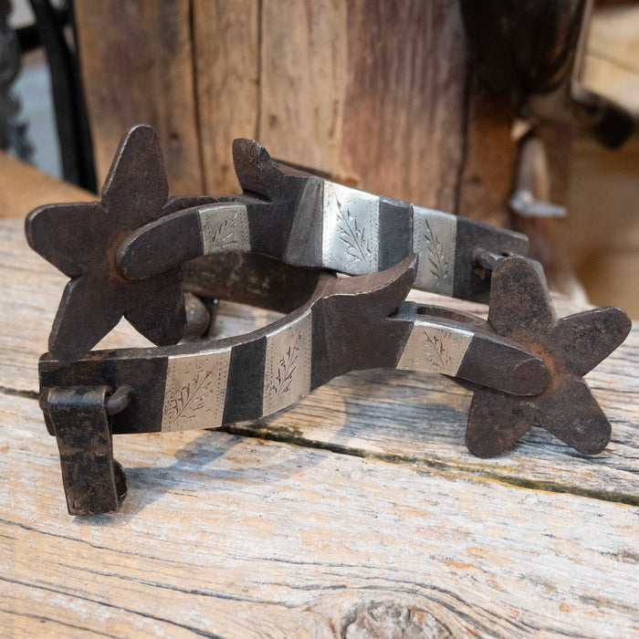 1940's Vintage Silver Boone Spurs Tack - Spurs MISC