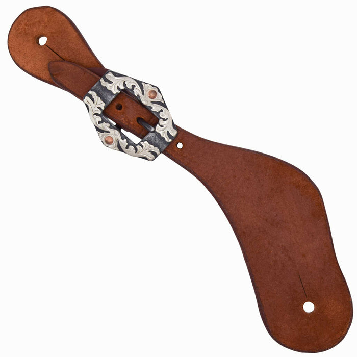 Teskey's Ladies Contoured Spur Straps w/Hex Buckle Tack - Spur Straps Teskey's