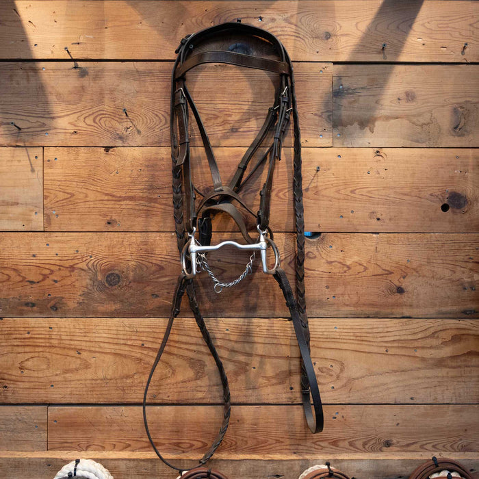English Bridle Rig w/Low Port D-Ring Sale Barn MISC
