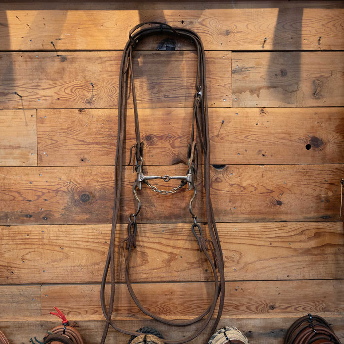Evans Silver Mounted Snaffle Bridle Rig