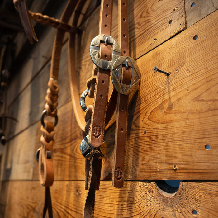 Joe Hipp Browband Headstall w/ Teskey's Hardware