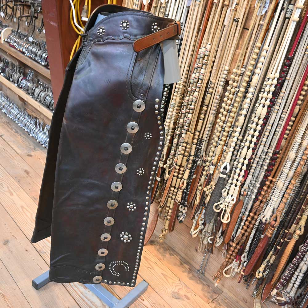 Clark Vintage Western Cowboy Chaps Tack - Chaps & Chinks Clark