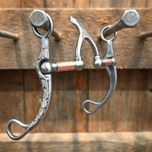 Kerry Kelley 65 - Silver Floral Mounted Cathedral Bit Tack - Bits Kerry Kelley