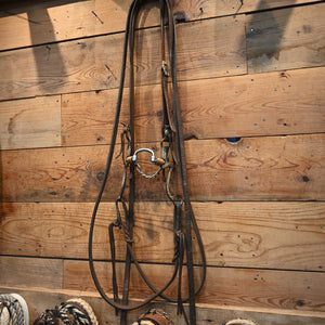 Bridle Rig  - Kerry Kelley Silver Mounted Milkman with Copper Rings Bit  RIG832