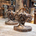 Bronze Rodeo Riding Cowboy Statues Collectibles Teskey's