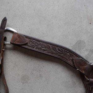 Used Martin Saddlery Breast Collar Floral Tooling Pattern Sale Barn Teskeys   