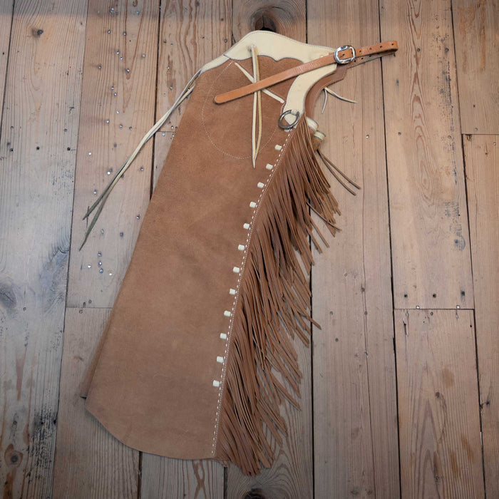 Used Austin Valimont Roughout Stepthrough Chaps Tack - Chaps & Chinks Austin Valimont