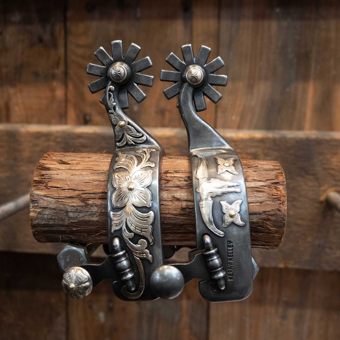 Kerry Kelley Silver Mounted 10pt Spurs