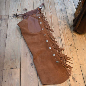 Teskey's Versatility Xtra Large Roug-Out Leather Chaps - CHAP1090 Tack - Chaps & Chinks Teskey's