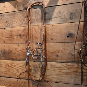 Bridle Rig - HORSEBITS - 3 piece Rebar - Loose Port -Roller Bit RIG984 Tack - Rigs Horse Bits