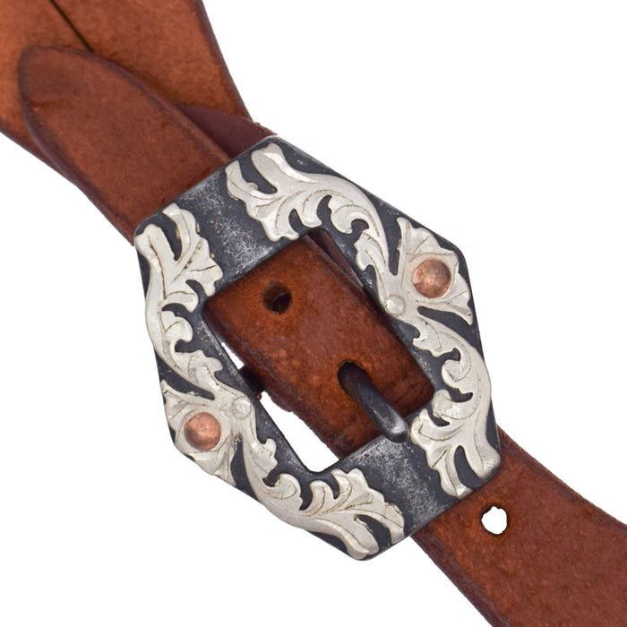 Teskey's Ladies Contoured Spur Straps w/Hex Buckle Tack - Spur Straps Teskey's