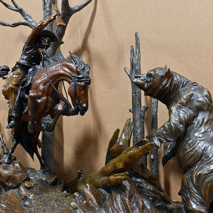 Bronze "Train Wreck" By Vic Payne Collectibles Vic Payne