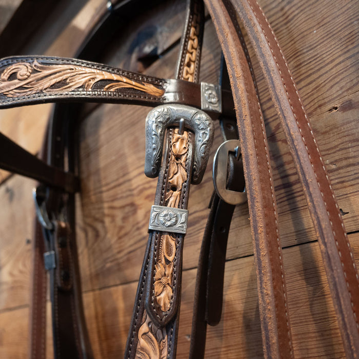 Barry Guillory Locked Snaffle w/a Holland Buckle set Bridle Rig Tack - Rigs Barry Guillory