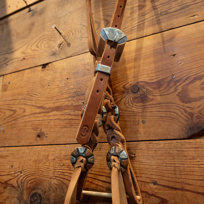 Joe Hipp Split Ear Headstall w/ Teskey's Hardware Tack - Headstalls Joe Hipp