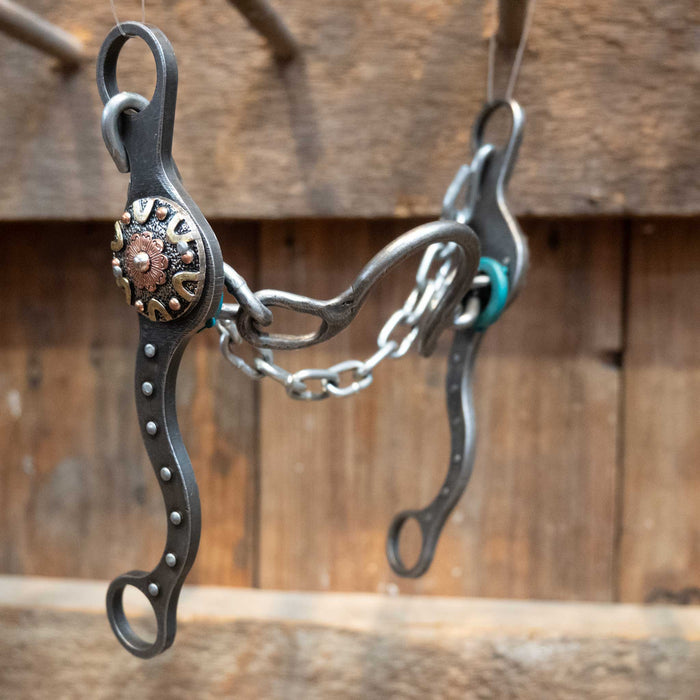 Petska Ported Chain Golden VConchos Bit