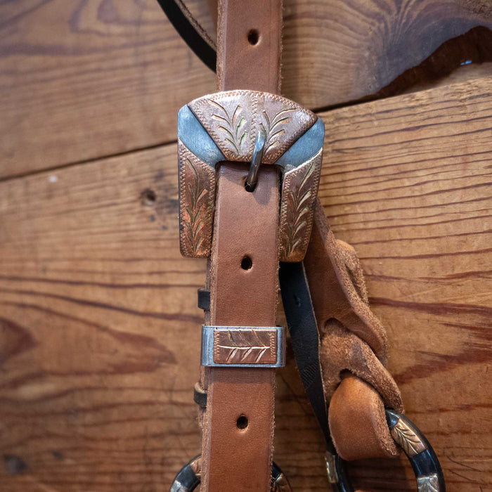 Joe Hipp Split Ear Headstall w/Teskey's Hardware