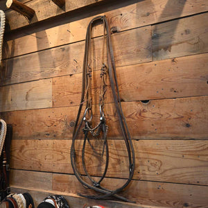 Bridle Rig - D-Ring with Leather Split Reins  SBR383 Sale Barn MISC   