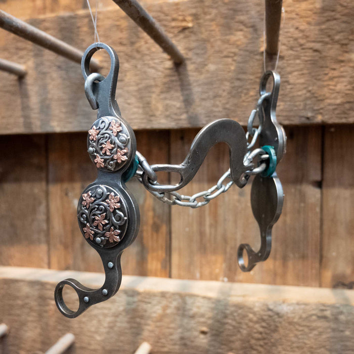 Petska Washer Port Bit w/Flower Conchos