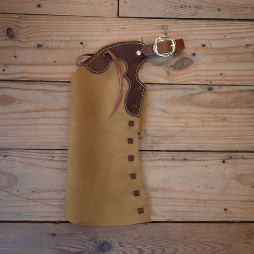 Kid's Tan Roughout Chaps Tack - Chaps & Chinks WLC