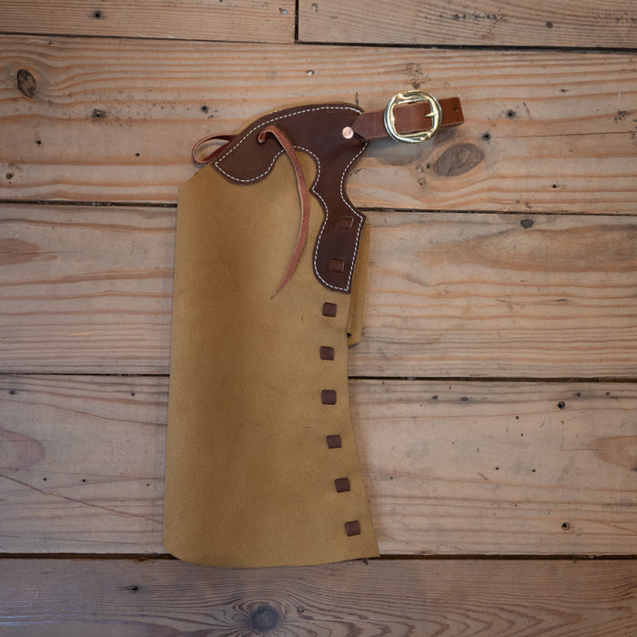 Kid's Tan Roughout Chaps Tack - Chaps & Chinks WLC