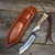 Justin Wiley Handmade Knife with Leather Sheath WK017 Knives - Knife Accessories JUSTIN WILEY   