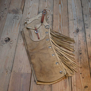 Hunter Austin - Step Through with Zipper Cowboy Chaps - CHAP989 Tack - Chaps & Chinks Hunter Austin   