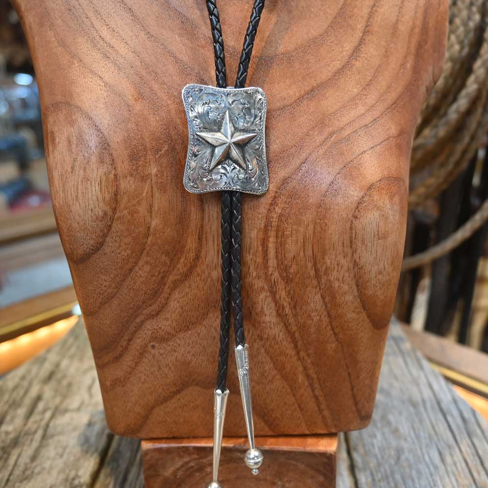 Comstock Heritage - Sterling Silver Ranger Star Bolo Tie 026 ACCESSORIES - Additional Accessories - Buckles Comstock Heritage   