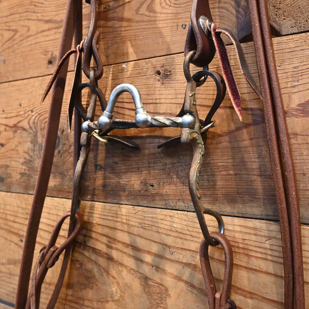 Kerry Kelley Silver Al Dunning Slow Twist Bridle Rig Tack - Rigs Kerry Kelley