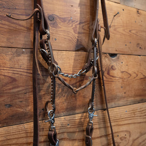 Jesse Hoover Slow Twist Snaffle gag Bridle Rig