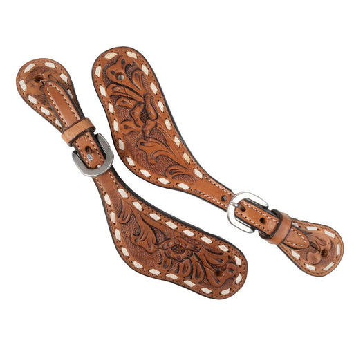 Teskey's Floral Spur Strap Tack - Spur Straps Teskey's   