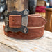 Handmade 1" Rust Roughout Belt MEN - Accessories - Belts & Suspenders Yoder Leather Co. 32"