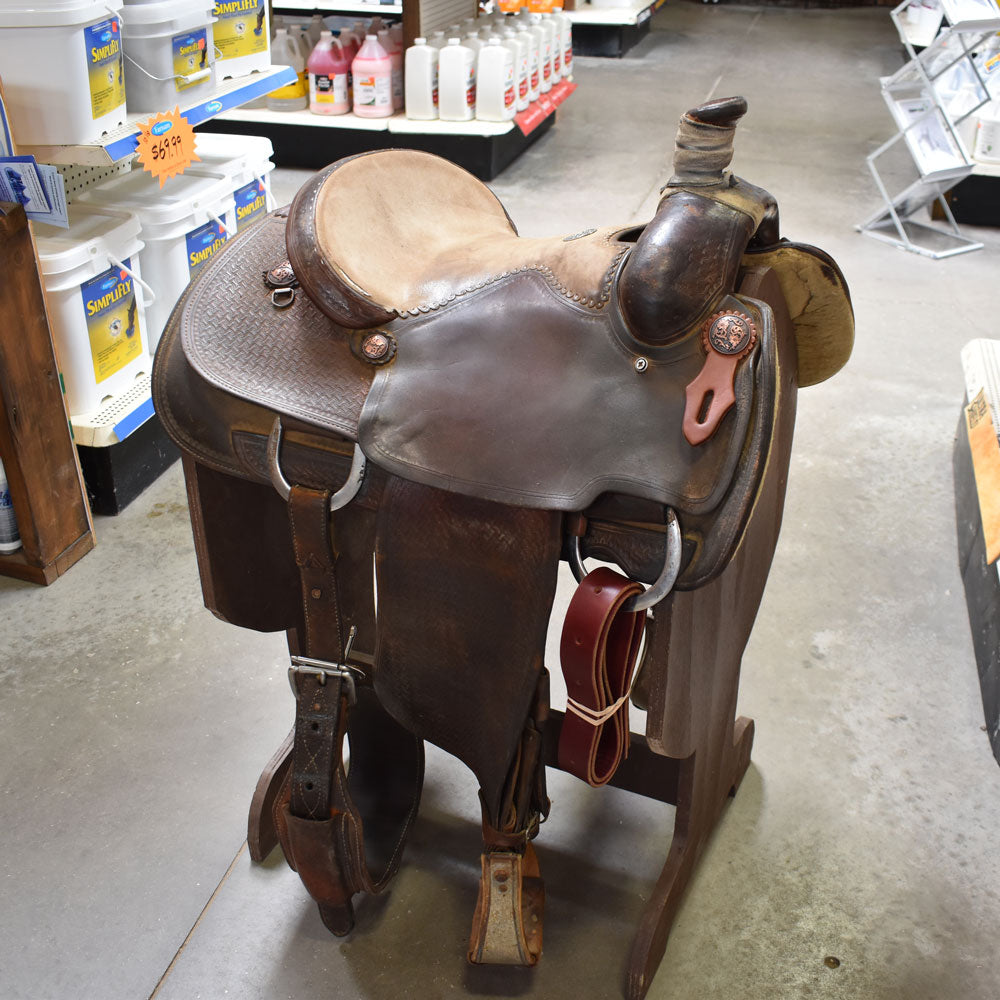 14" USED DALE MARTIN ROPING SADDLE Teskeys