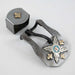 Flower Buckle With Gold Accents And Keeper Tack - Conchos & Hardware MISC   