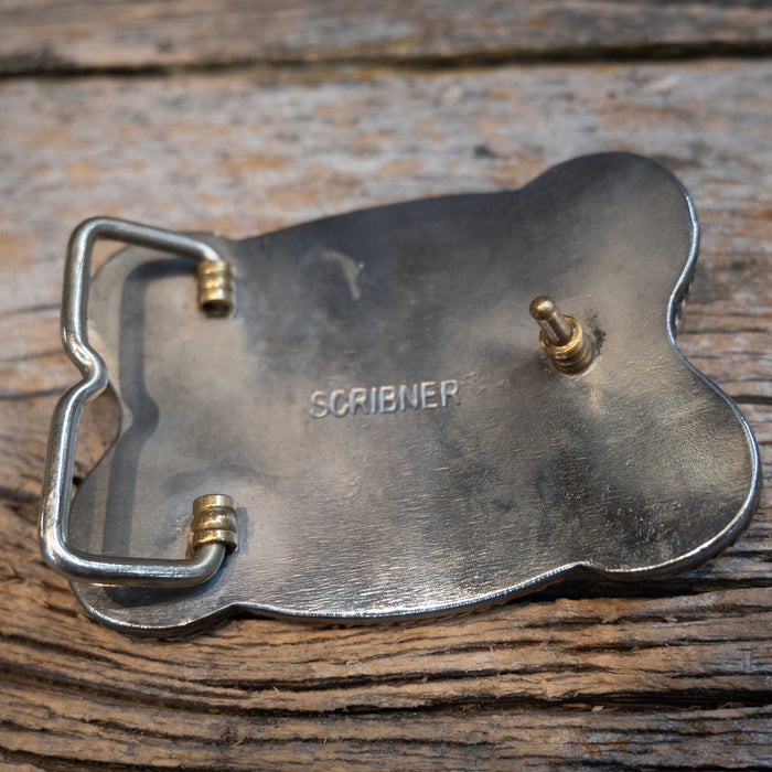 Scribner 1 Pc. Long Horn & Stars Buckle 034