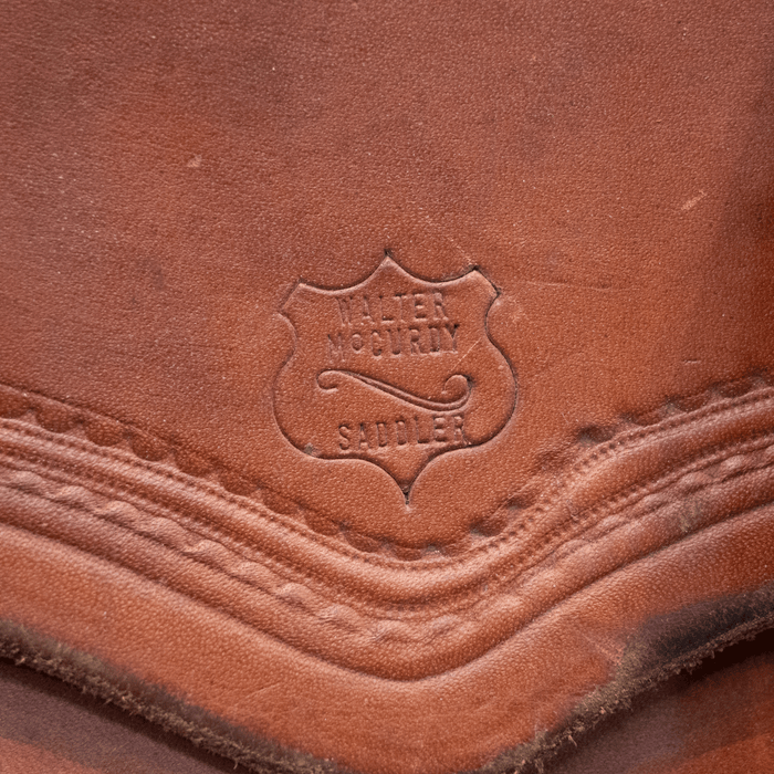 Handmade Walter McCurdy Heavy Leather Saddle Bags