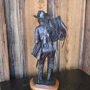 Original Bronze Sculpture 14/15 "Rough String Rider" Cowboy Created by Bill Nebeker  _CA562 Collectibles Teskeys   